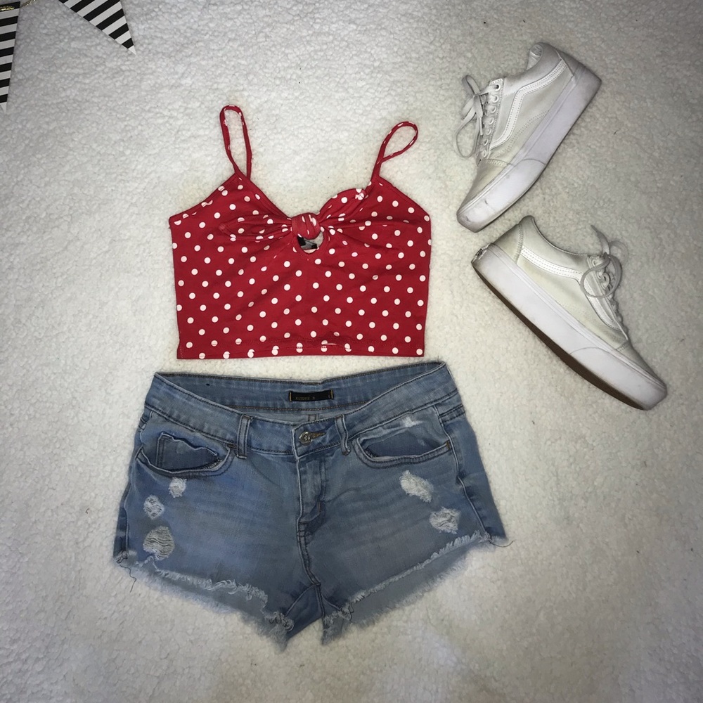 FOREVER 21 POLKA DOT TOP